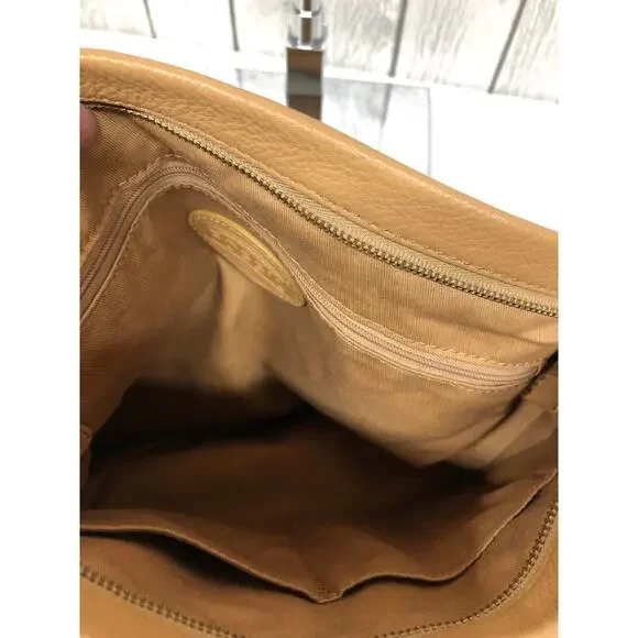 Fossil beige Leather Expandable Shoulder Bag - Picture 5 of 6